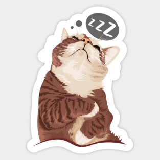 Sleeping Cat Sticker